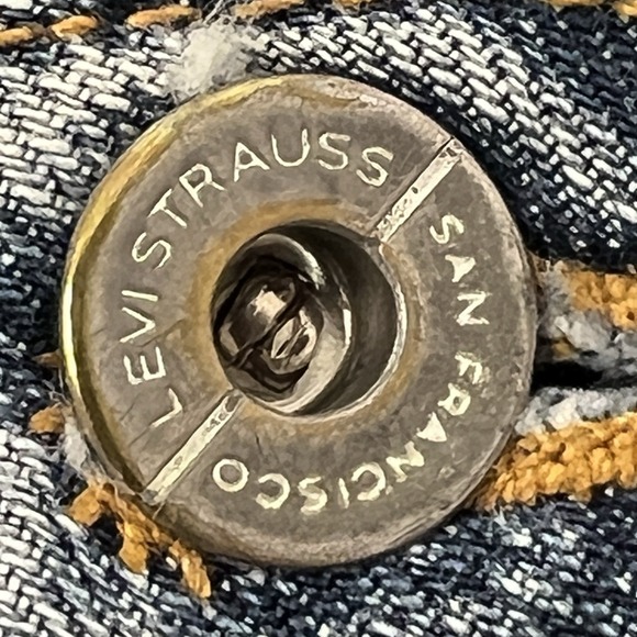 VTG Levi's 509 Straight Fit Stretch Jeans Men's 32 Blue 50950-1317 Y2K Vintage - Picture 4 of 10